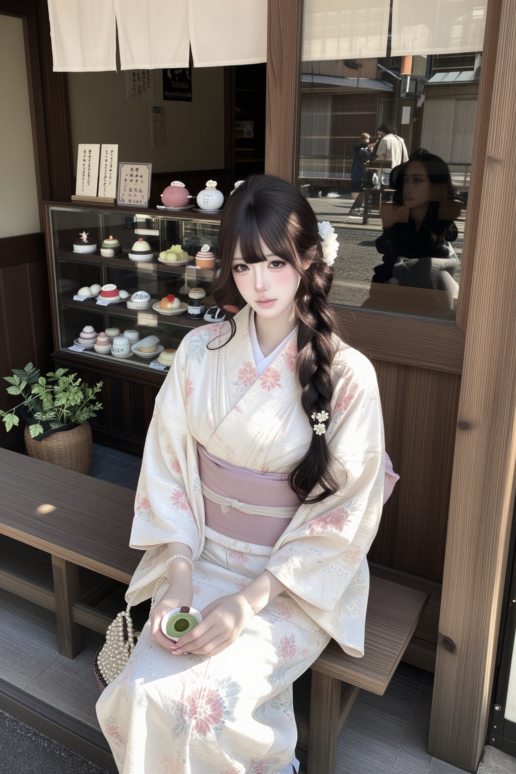 character: ***** young woman,  solo,  cute Japanese summer fashion aesthetic on Tensor.Art