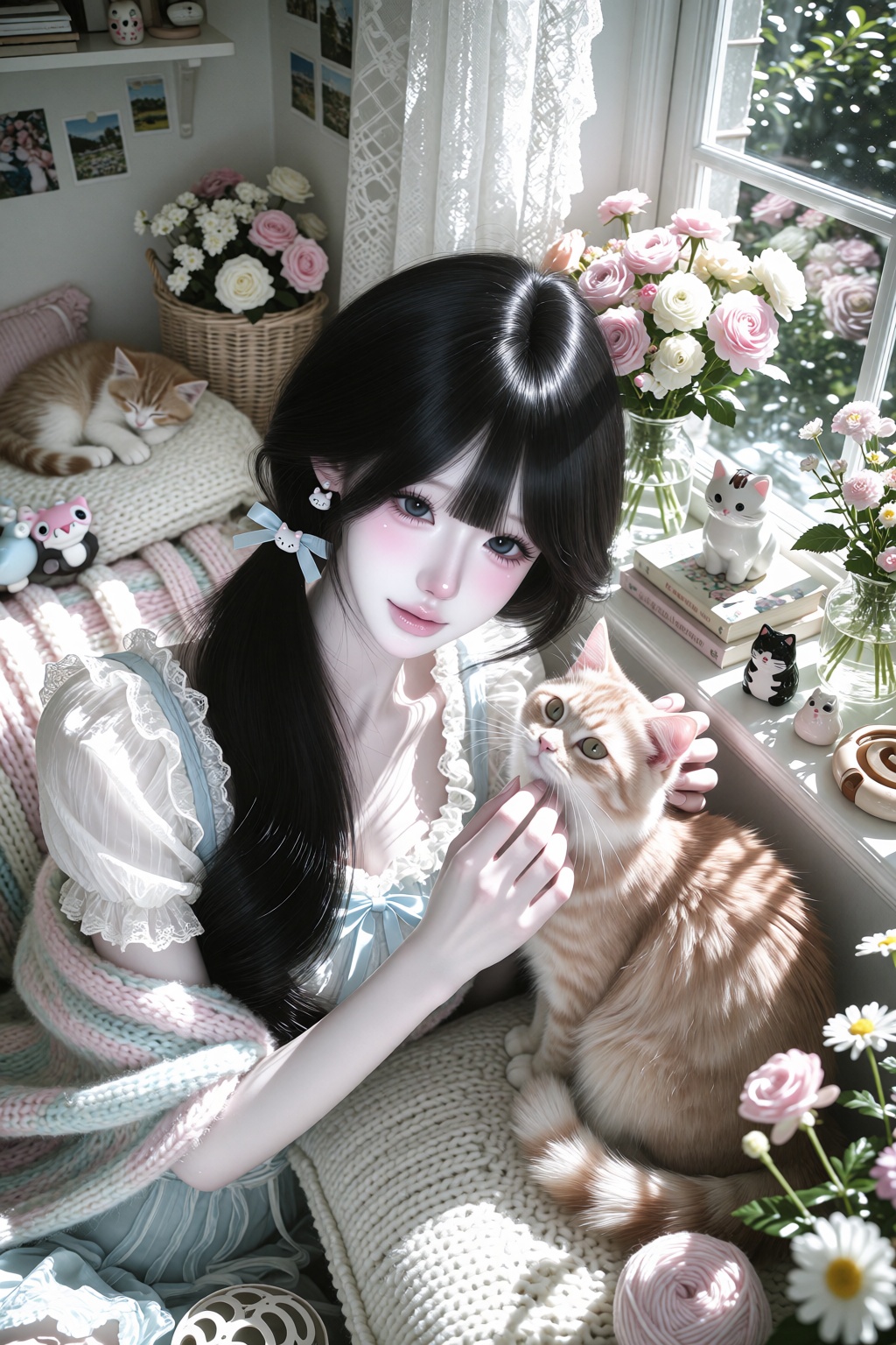 character: ***** woman,  solo,  young Asian woman on Tensor.Art