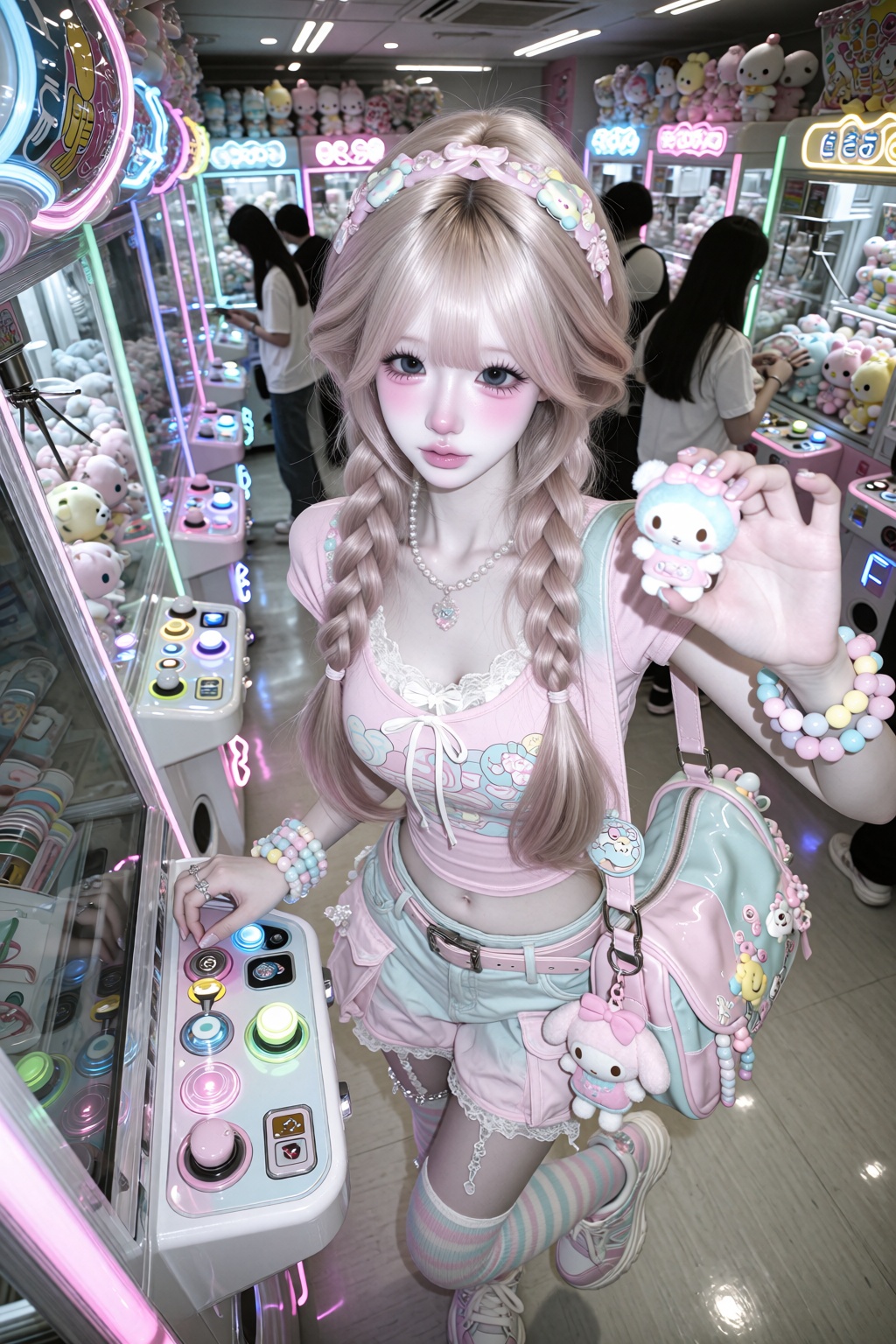 character: ***** young woman,  solo,  youthful Japanese kawaii street style on Tensor.Art
