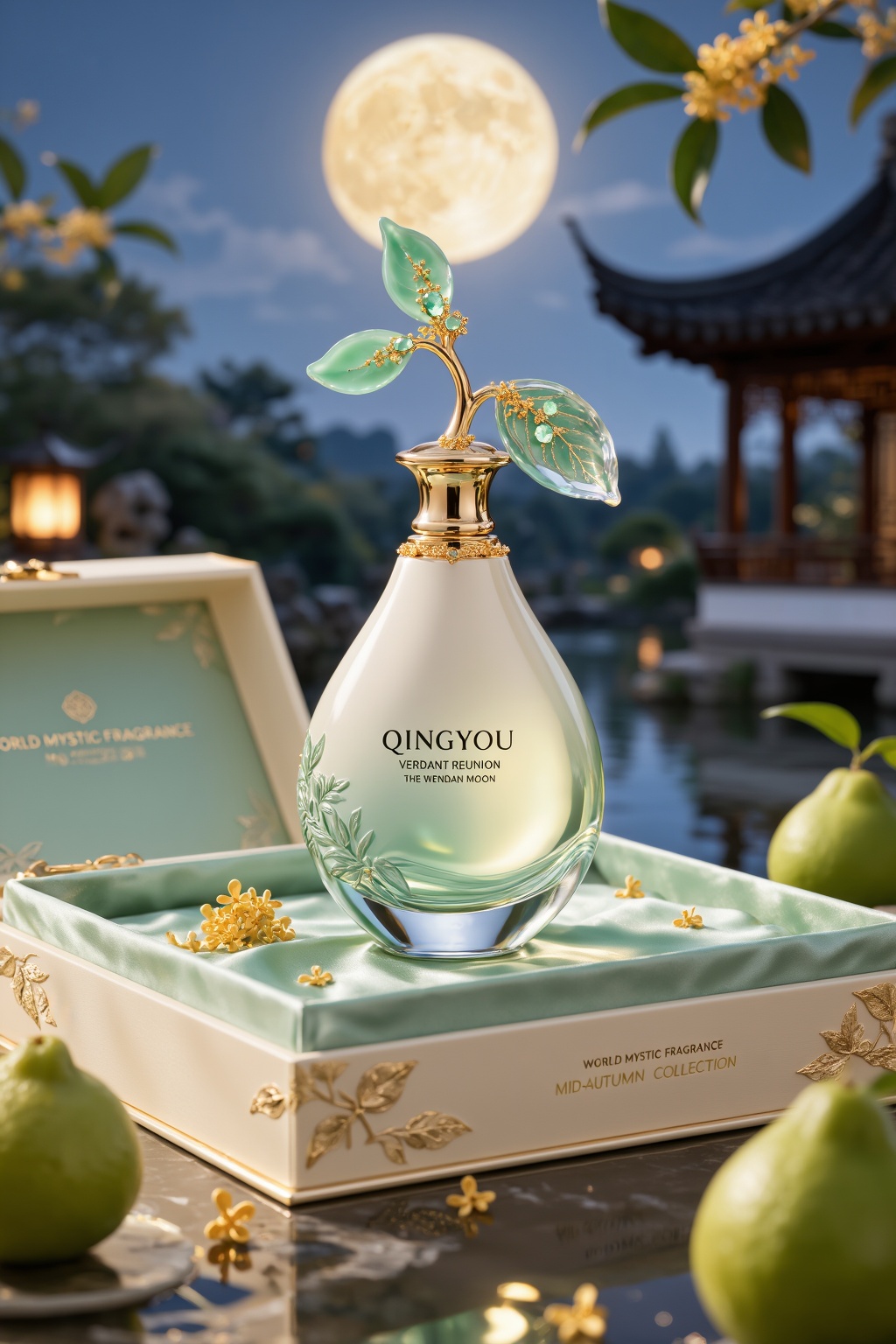 Exceptional quality,  ultra-premium luxury fragrance product photography,  sophisticated high-fashion perfume campaign on...