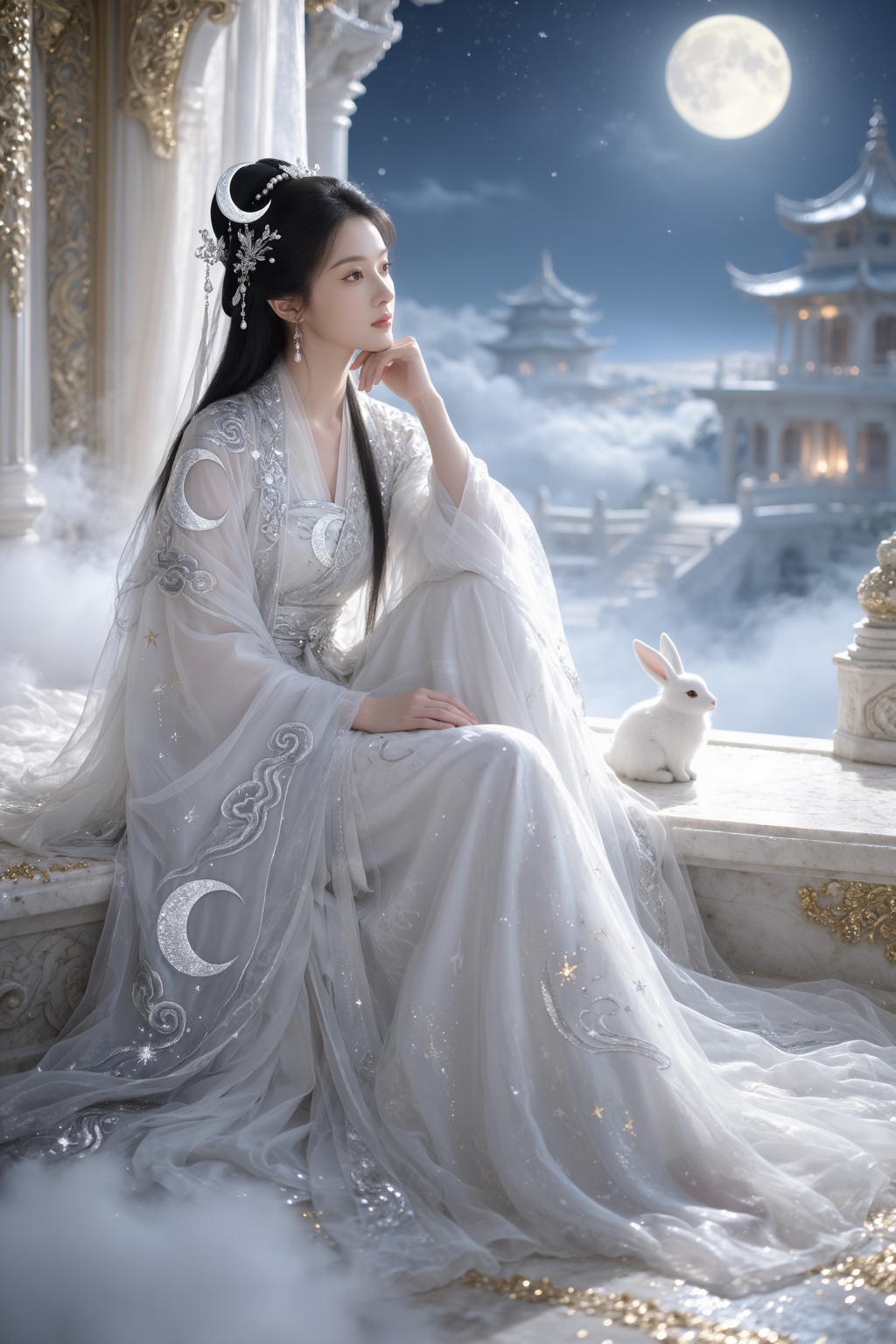 Exceptional quality,  premium cinematic Chinese mythological fantasy portrait,  highly detailed semi-realistic ancient Chi...