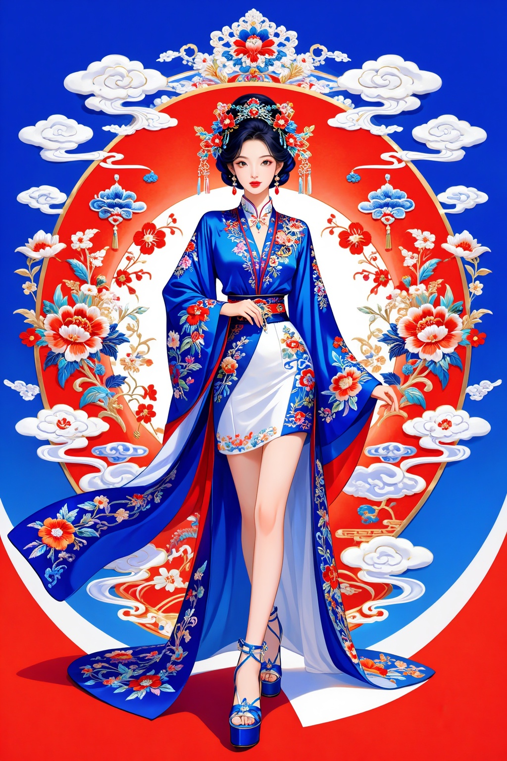 1girl,  full body,  standing on Tensor.Art