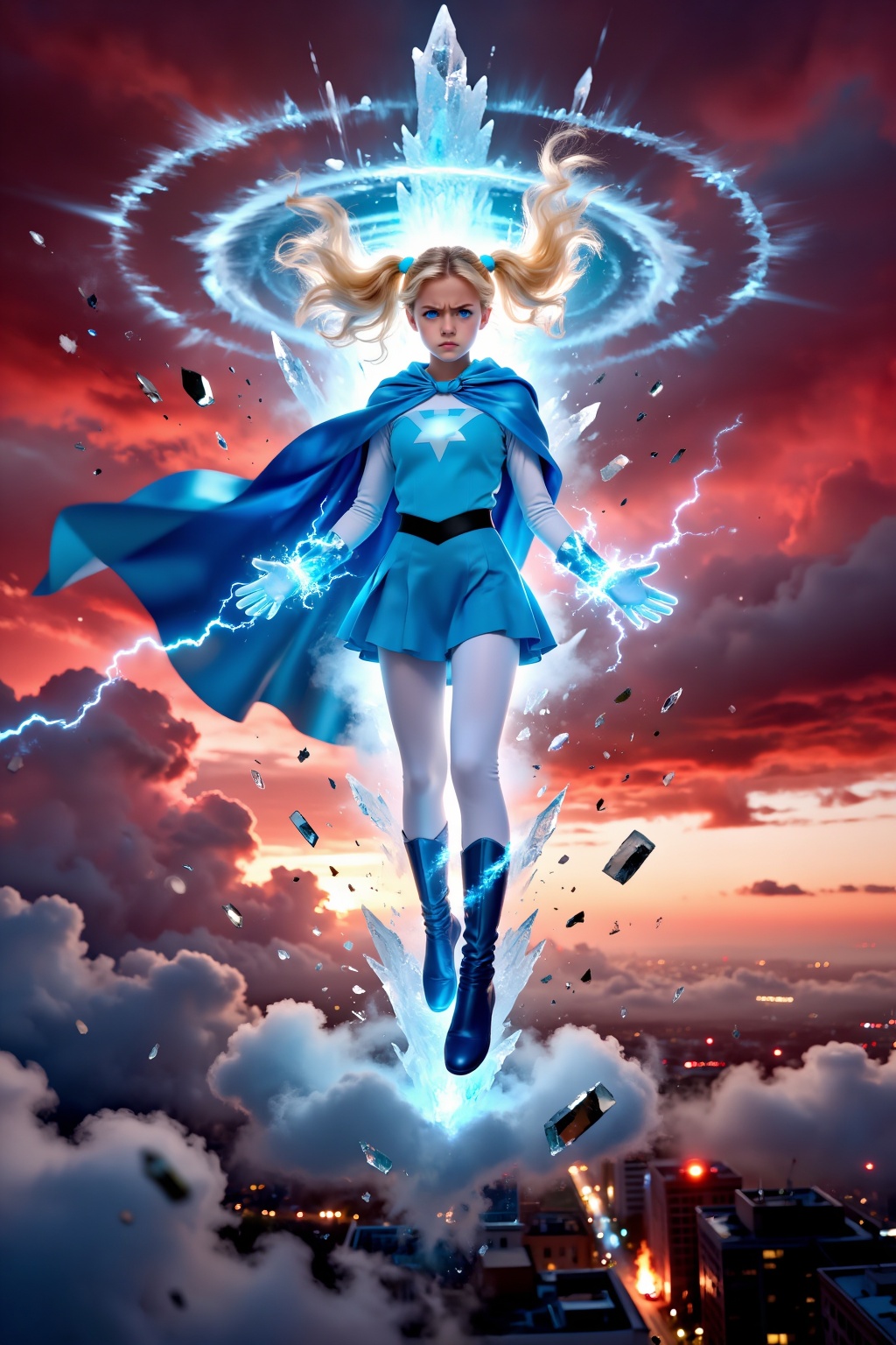 Exceptional quality,  premium cinematic superhero portrait,  highly detailed semi-realistic fantasy realism on Tensor.Art
