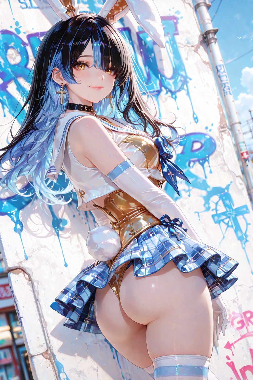 Yukino,  anime-style girl,  golden eyes on Tensor.Art