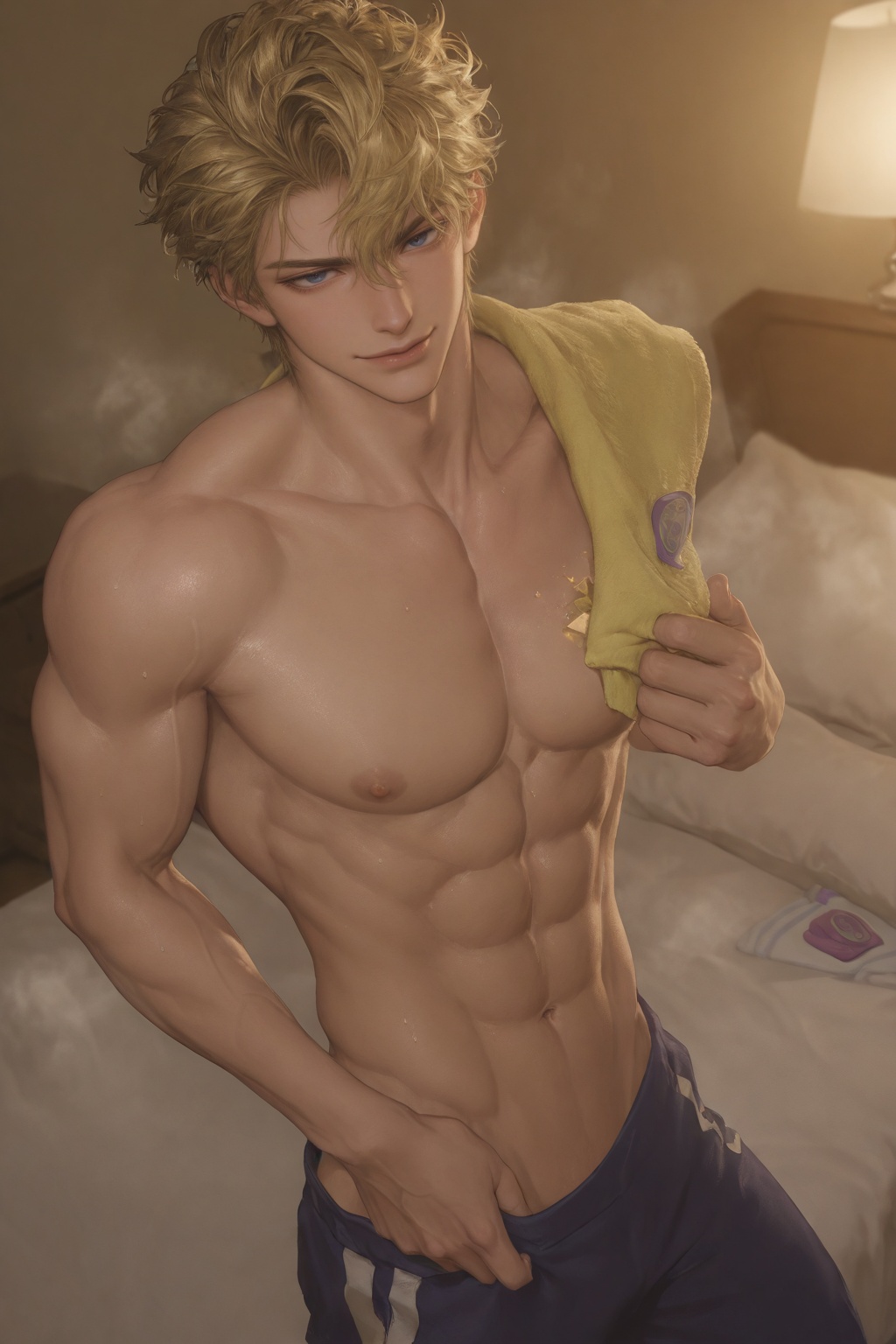 yasee,  blue eyes,  golden hair on Tensor.Art