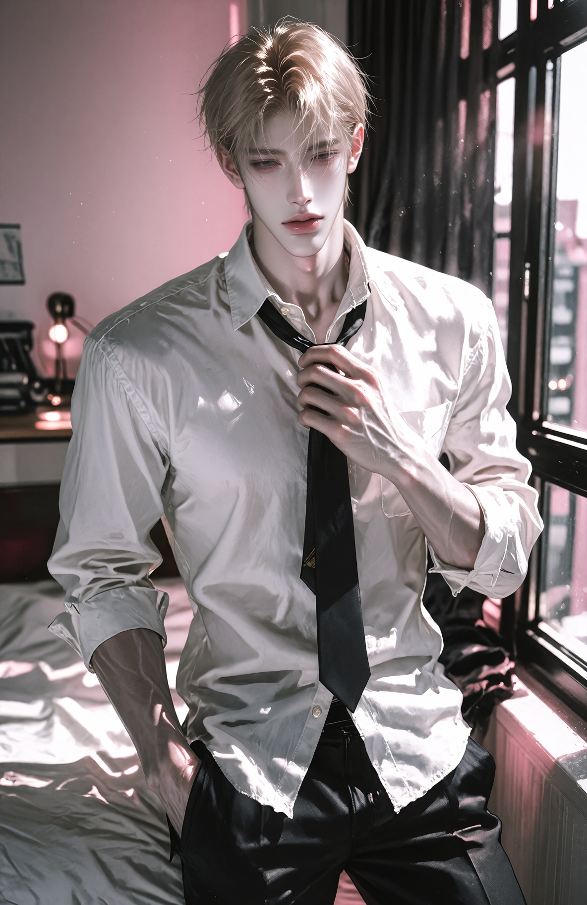 1 handsome ***** male,  solo,  tall 190 cm on Tensor.Art