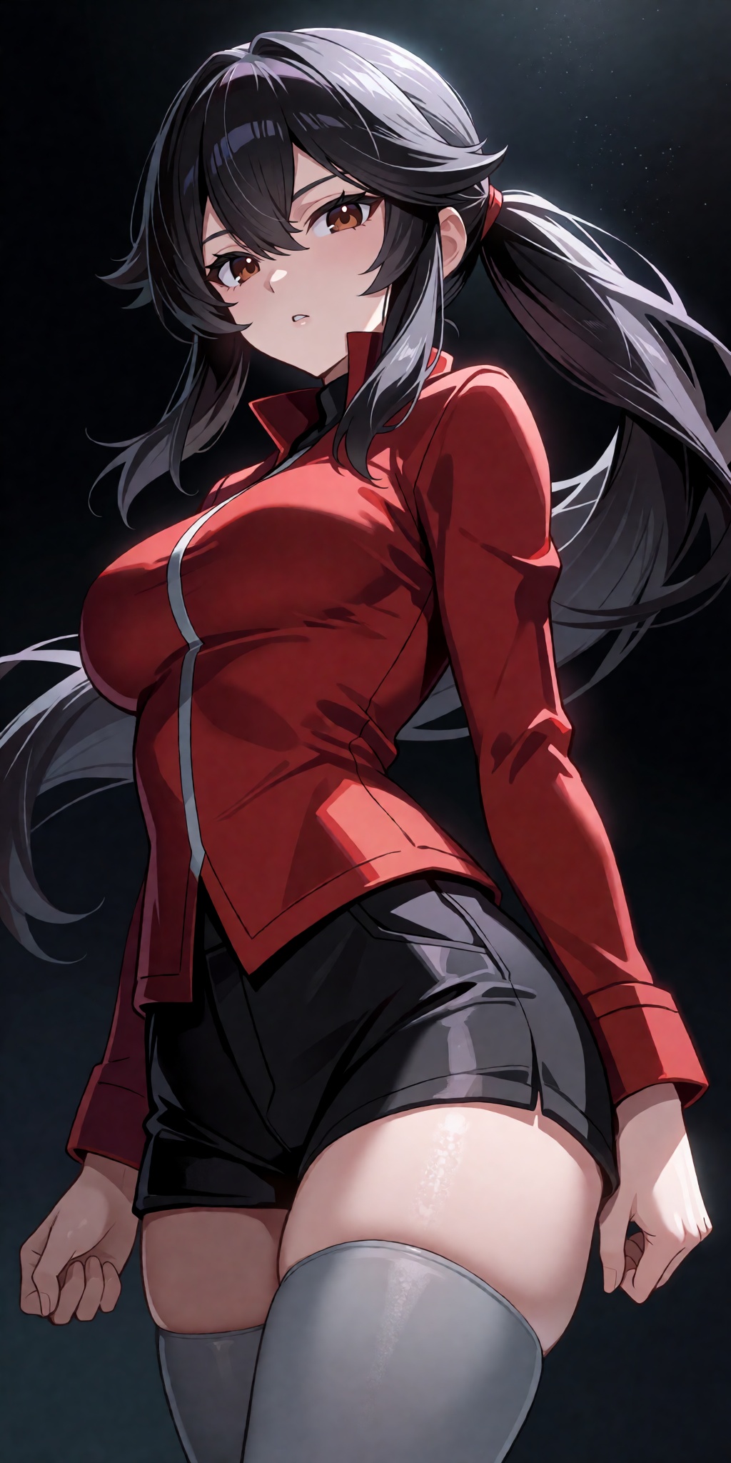 A masterpiece of a breathtaking anime illustration featuring an Ace Trainer from Pokémon HeartGold and SoulSilver styled a...