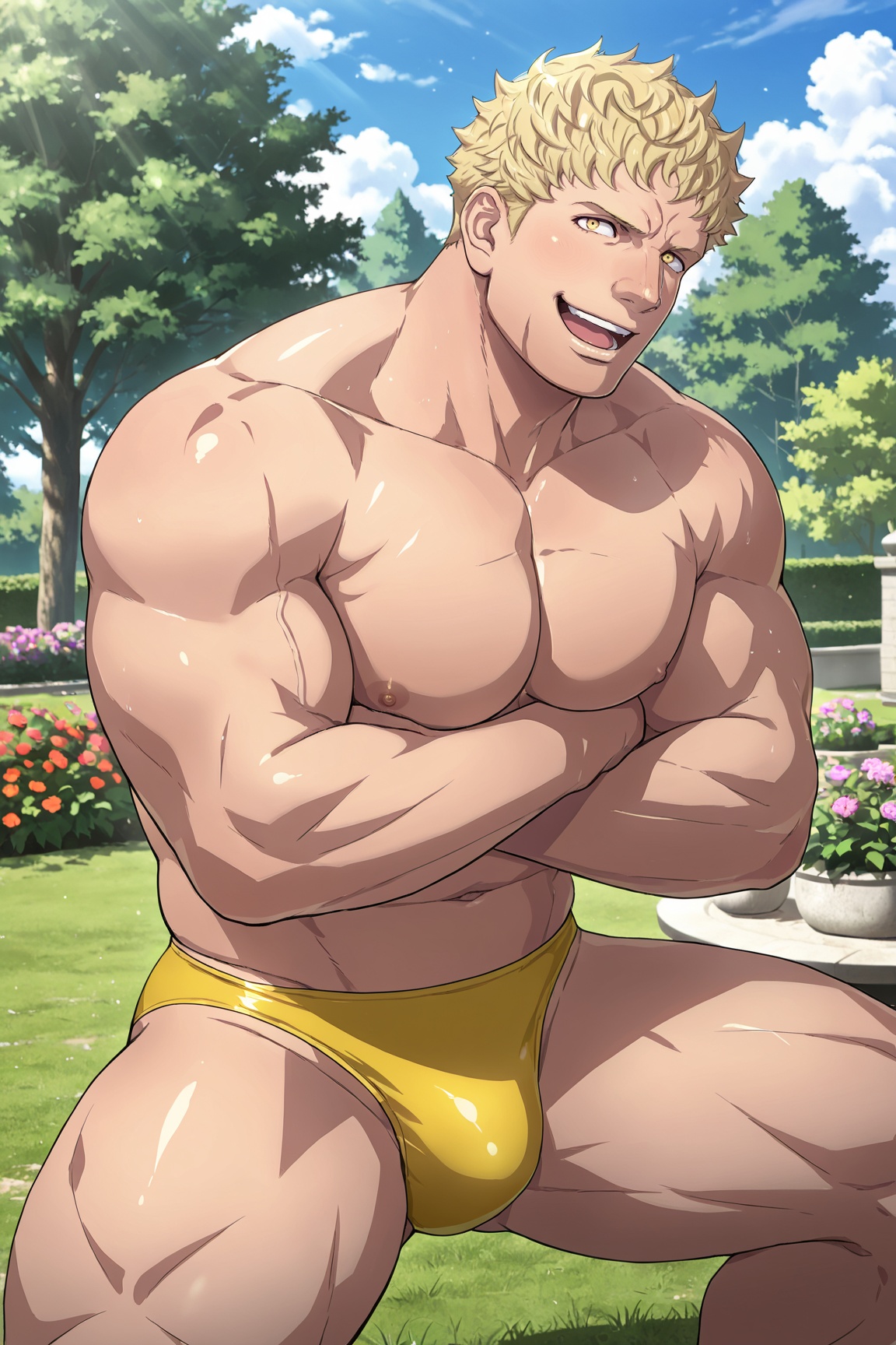 1boy,  RaphaelFE3H,  blonde hair on Tensor.Art