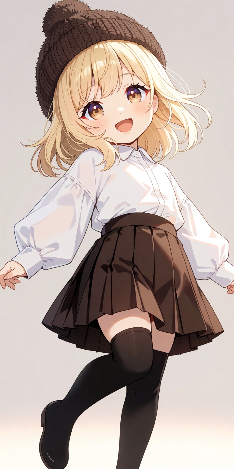 Masterpiece,  ultra-realistic fine art anime illustration of Inaba Haneru from Animare,  full body shot captured from a dy...