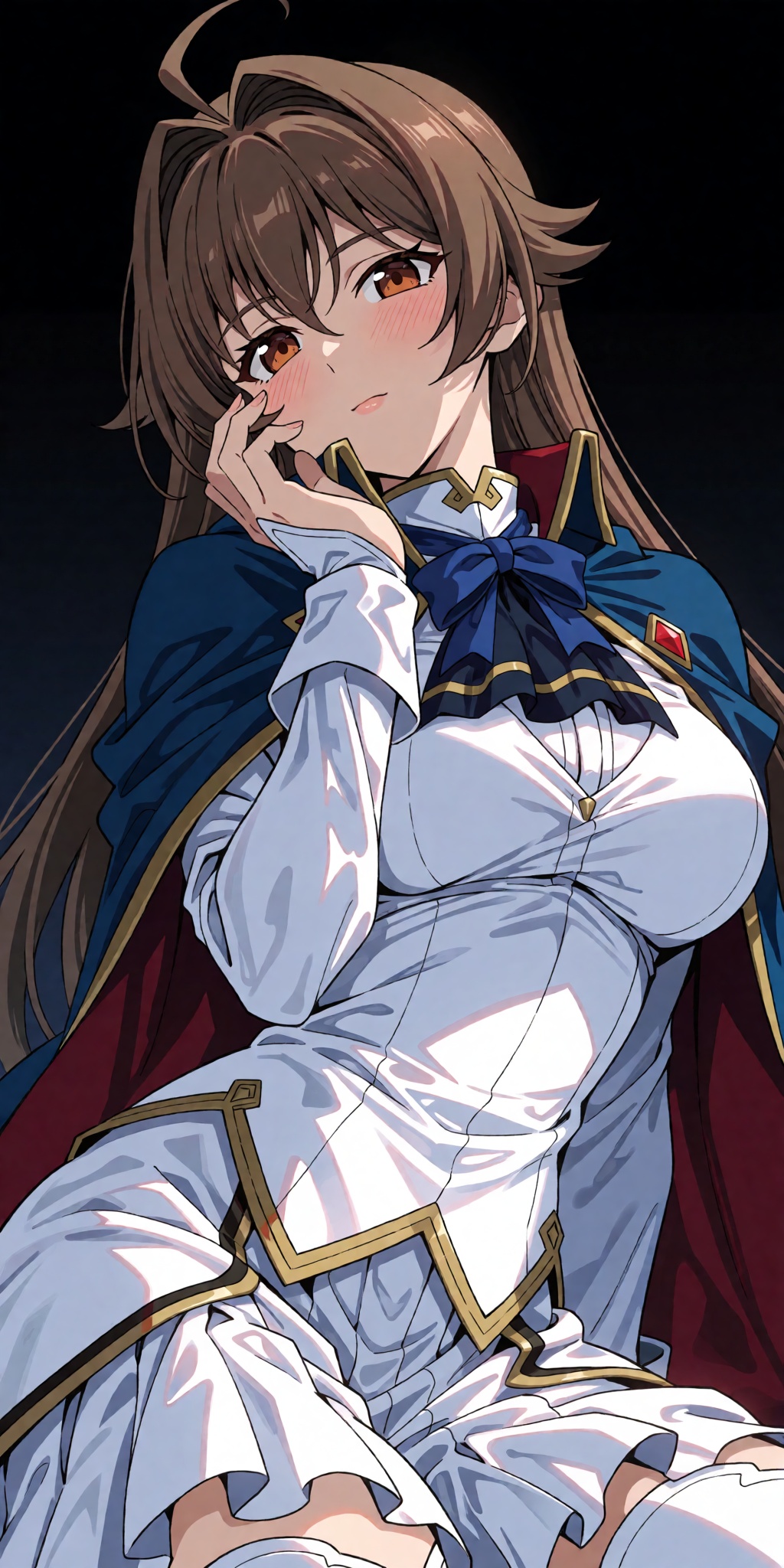 A breathtaking anime masterpiece featuring Ririna Yurise from Mahou Senshi Symphonic Knights in a 2000s official art style...