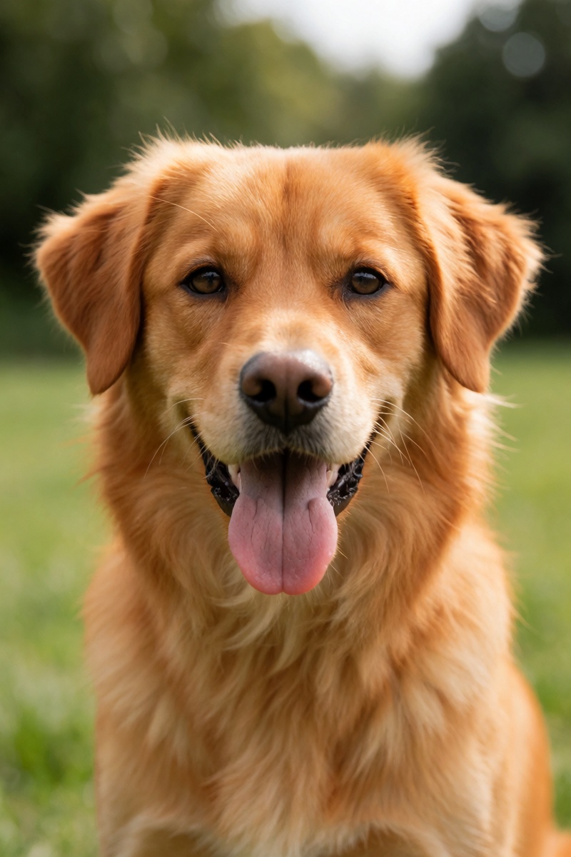 outdoor,  front view,  orange dog on Tensor.Art