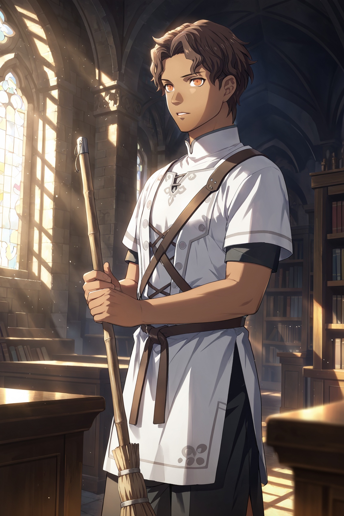 1boy,  CyrilFE3H,  brown hair on Tensor.Art