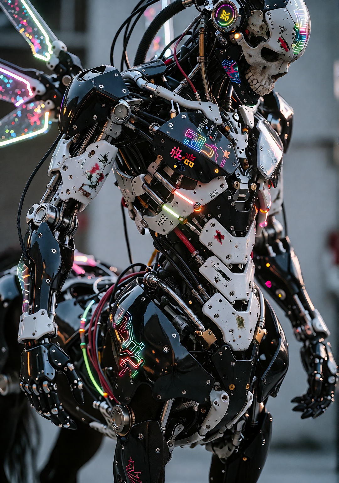 Centaur,  ultra detailed biomechanical cyborg,  complex mechanical design on Tensor.Art