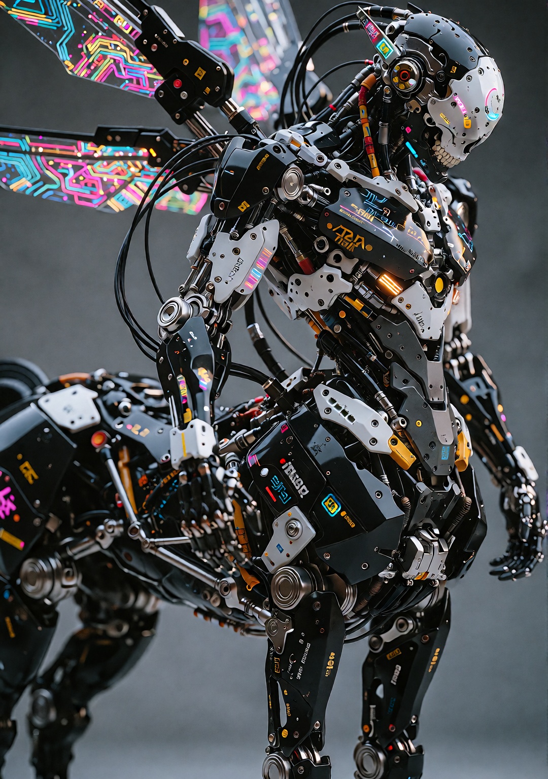Centaur,  ultra detailed biomechanical cyborg,  complex mechanical design on Tensor.Art
