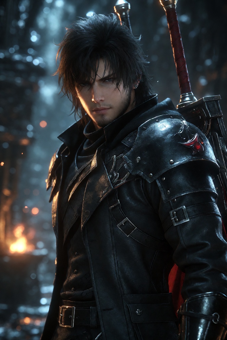 Final Fantasy XVI cinematic visual quality,  Square Enix style high-end game cinematic,  dark fantasy game CG on Tensor.Art