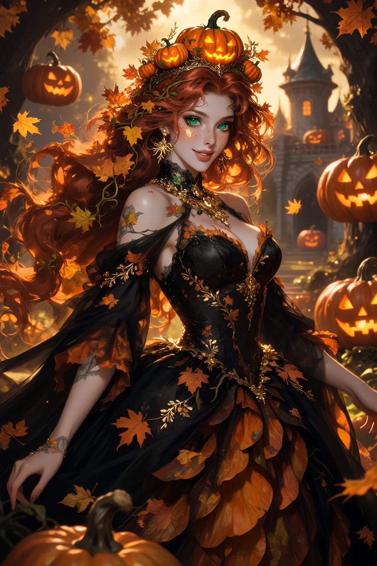 masterpiece,  best quality,  regal ***** pumpkin queen on Tensor.Art