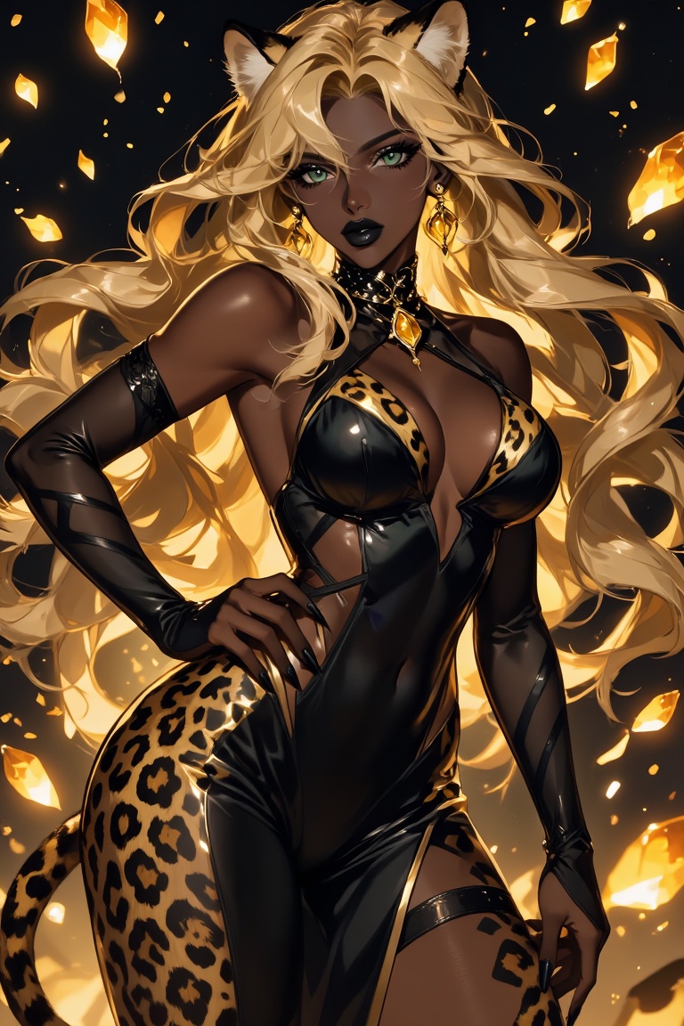xaela:1.5,  leopard girl,  solo on Tensor.Art