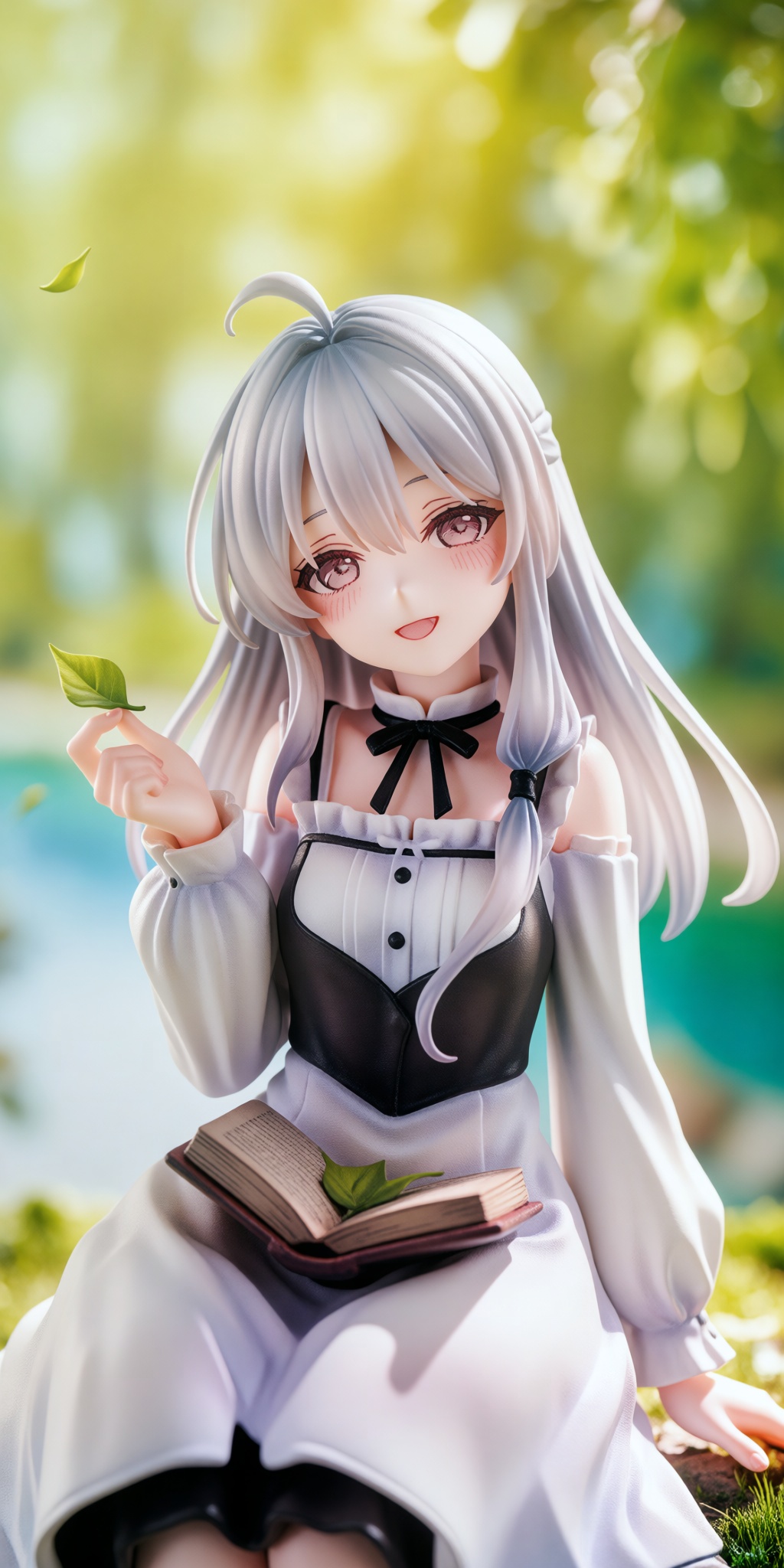 highly detailed anime-style collectible figurine or 3D character render,  polished 3D digital art,  hyper-realistic textur...