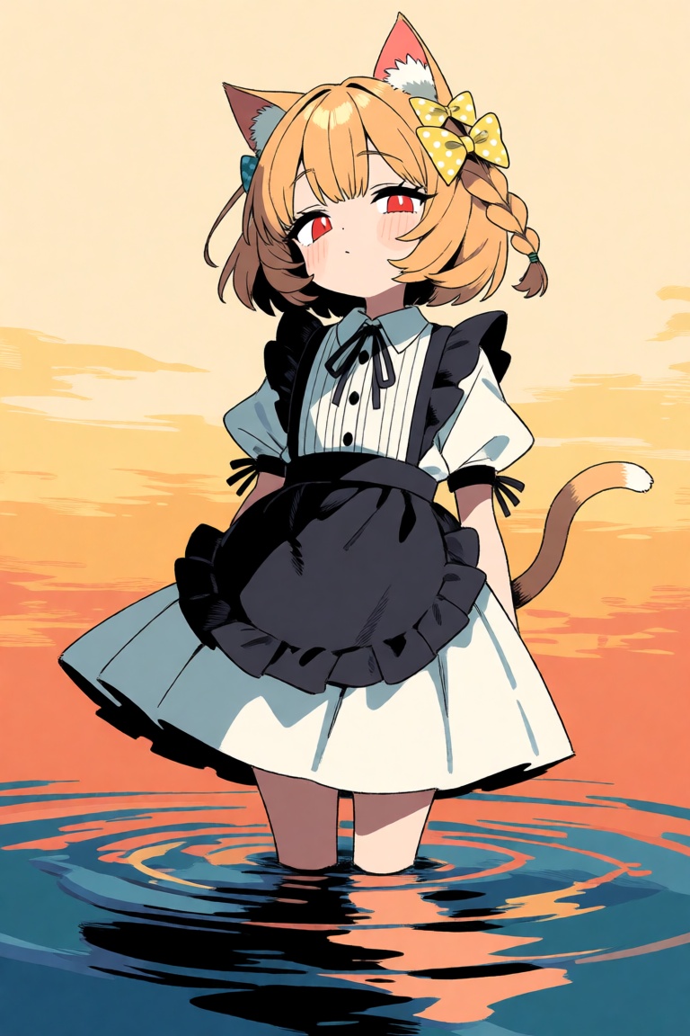 1girl,  cat ears,  animal ear fluff on Tensor.Art