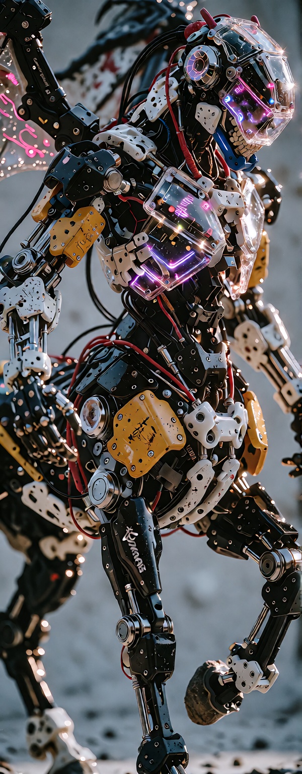 Centaur,  ultra detailed biomechanical cyborg,  complex mechanical design on Tensor.Art
