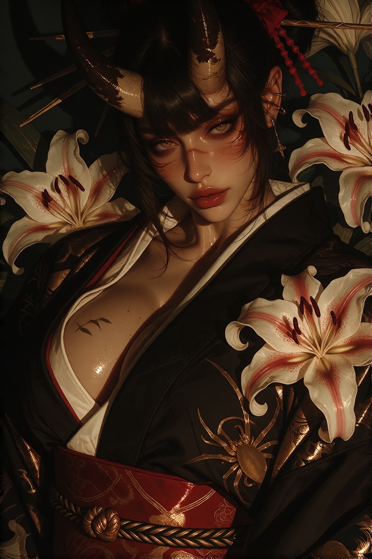 Create a masterpiece in best quality,  highly detailed and extremely detailed,  with a gorgeous and semi-realistic appeara...