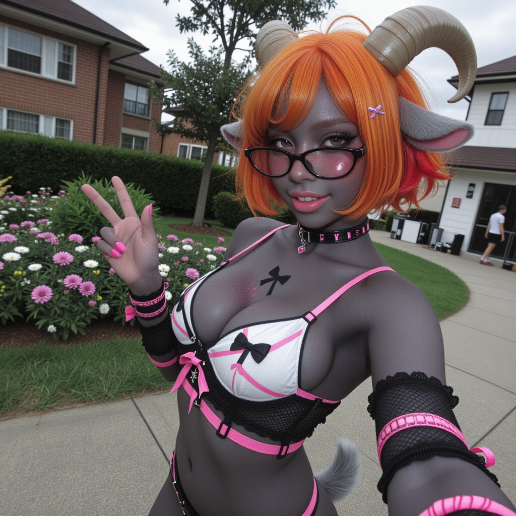 @Nan,  anthro goat girl,  tiny pink freckles on Tensor.Art
