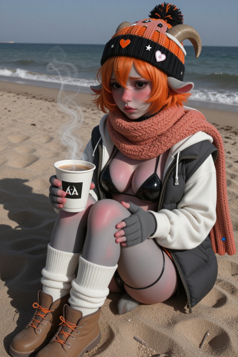 ((solo)),  ((young anthro goat woman)),  ((tiny pink freckles)) on Tensor.Art