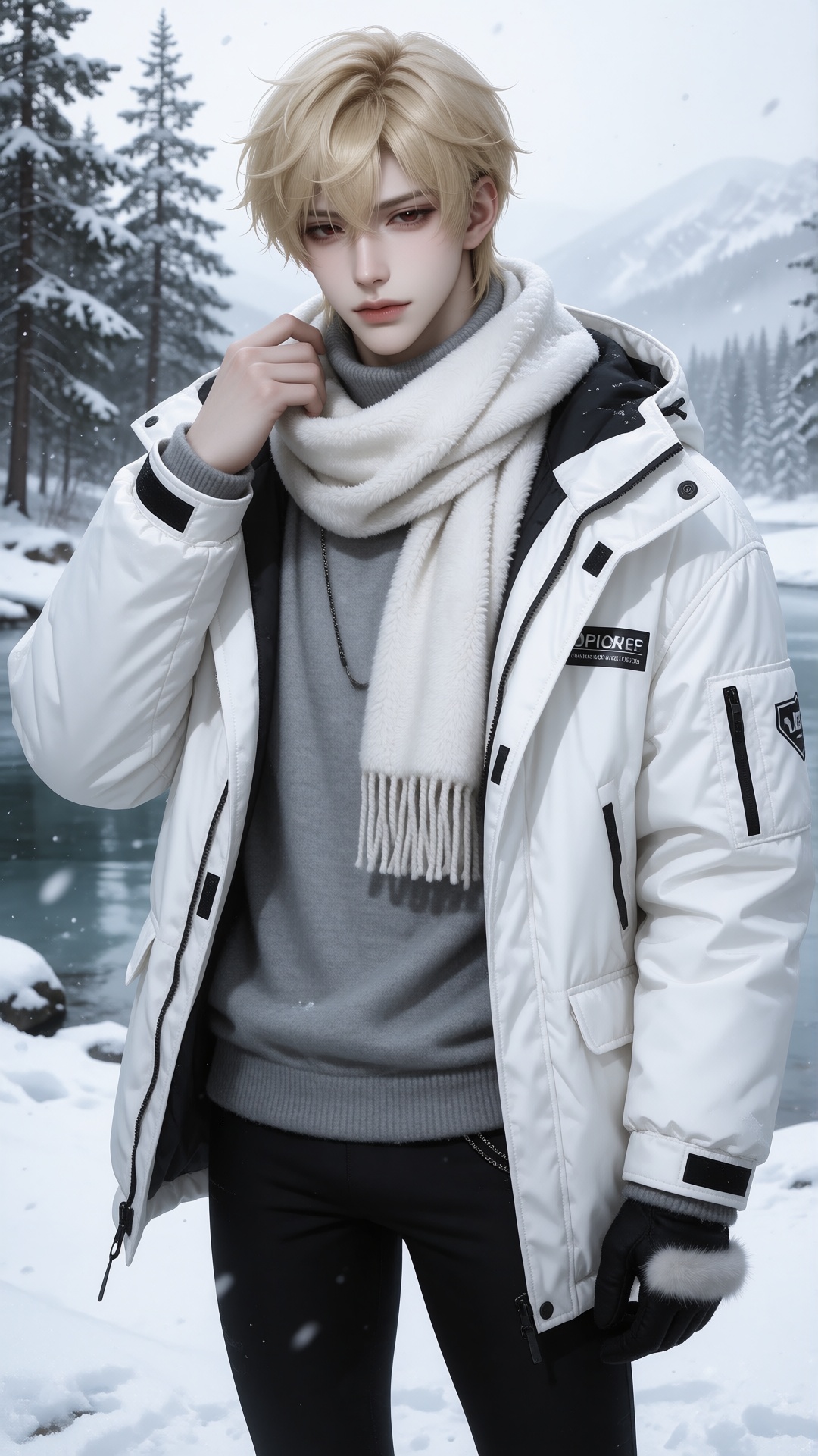 CHARACTER: 1boy,  solo male,  handsome young man on Tensor.Art