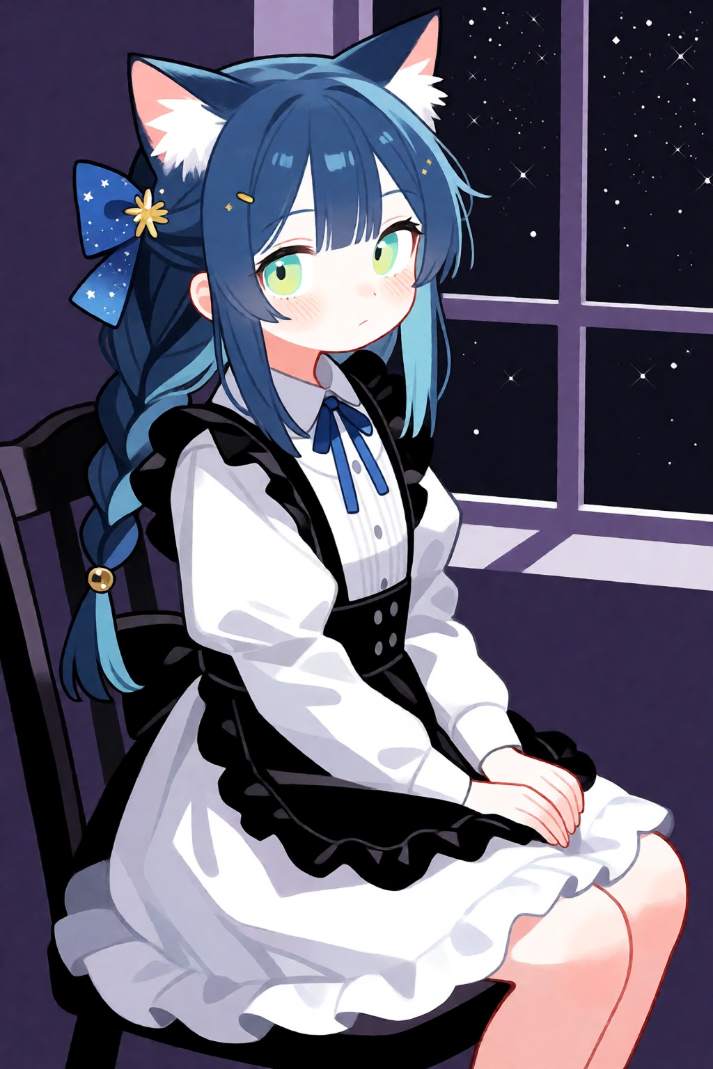 1girl,  cat ears,  animal ear fluff on Tensor.Art