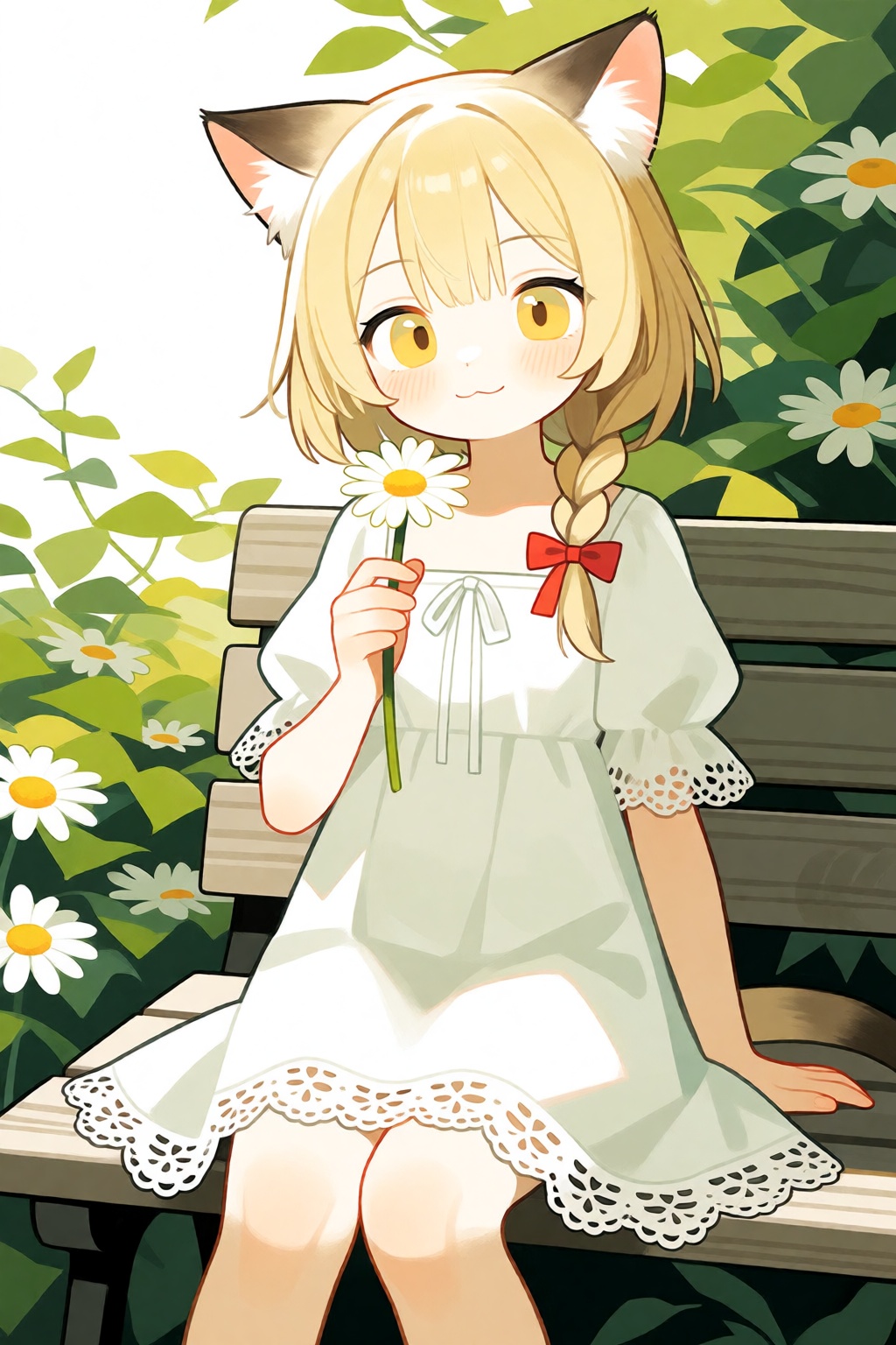 1girl,  cat ears,  animal ear fluff on Tensor.Art