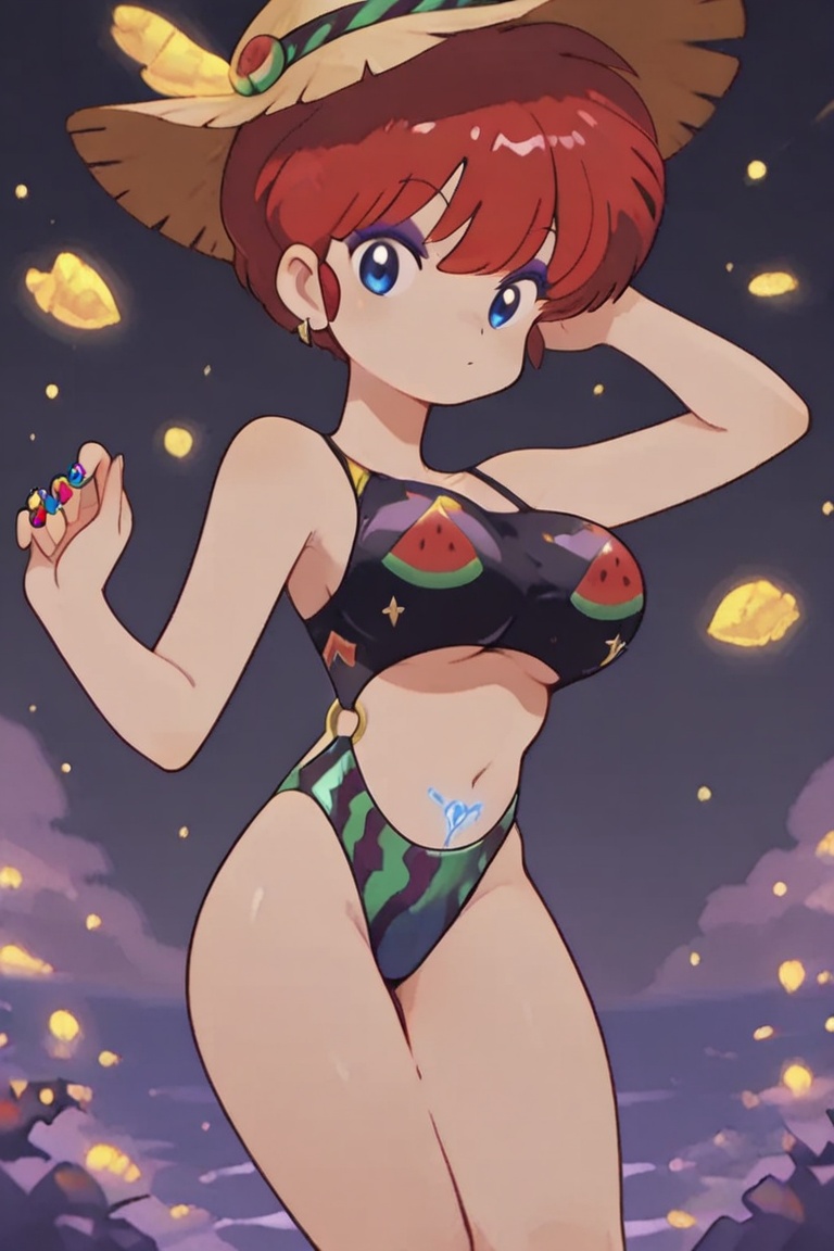 Ring bikini,  connected bikini,  eyeshadow on Tensor.Art