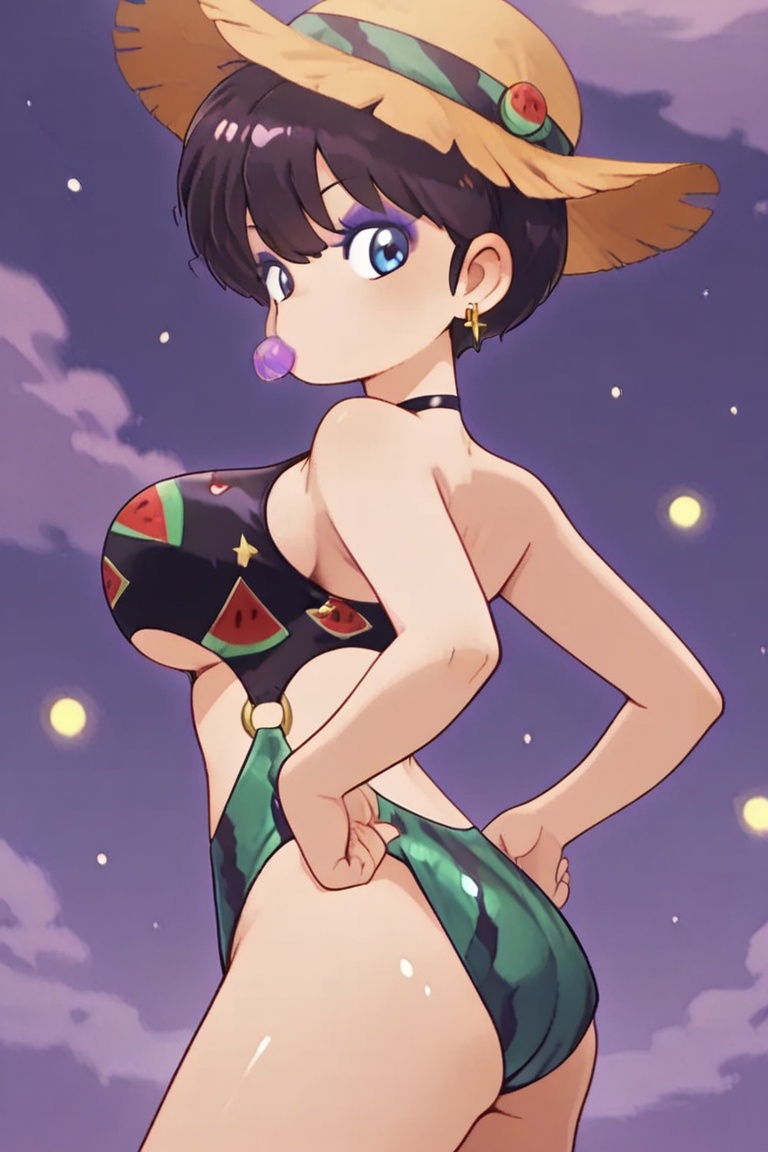 Ring bikini,  connected bikini,  eyeshadow on Tensor.Art