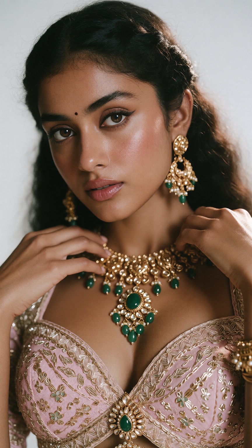 Low angle A mallu woman,  hourglass figure,  perfect body structure on Tensor.Art