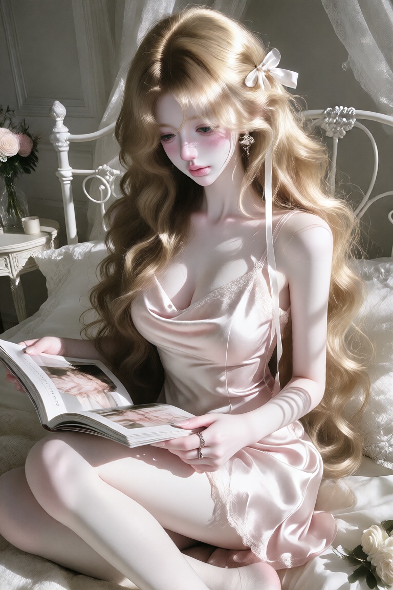 character: 1woman,  solo hair: long honey-blonde hair,  soft voluminous waves on Tensor.Art