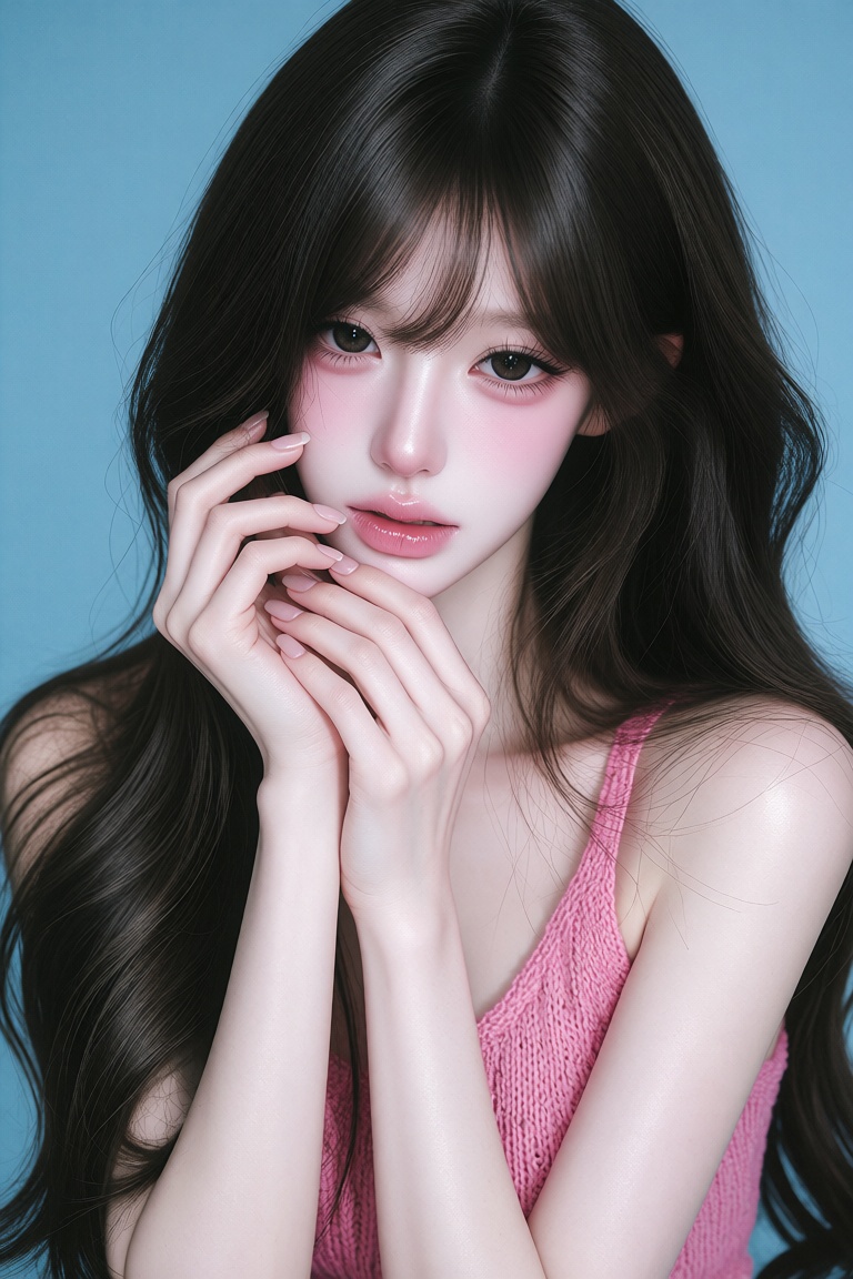 1girl,  solo,  doll-like face on Tensor.Art