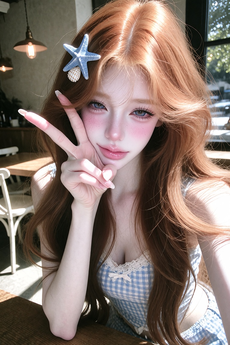 1girl,  solo,  doll-like face on Tensor.Art