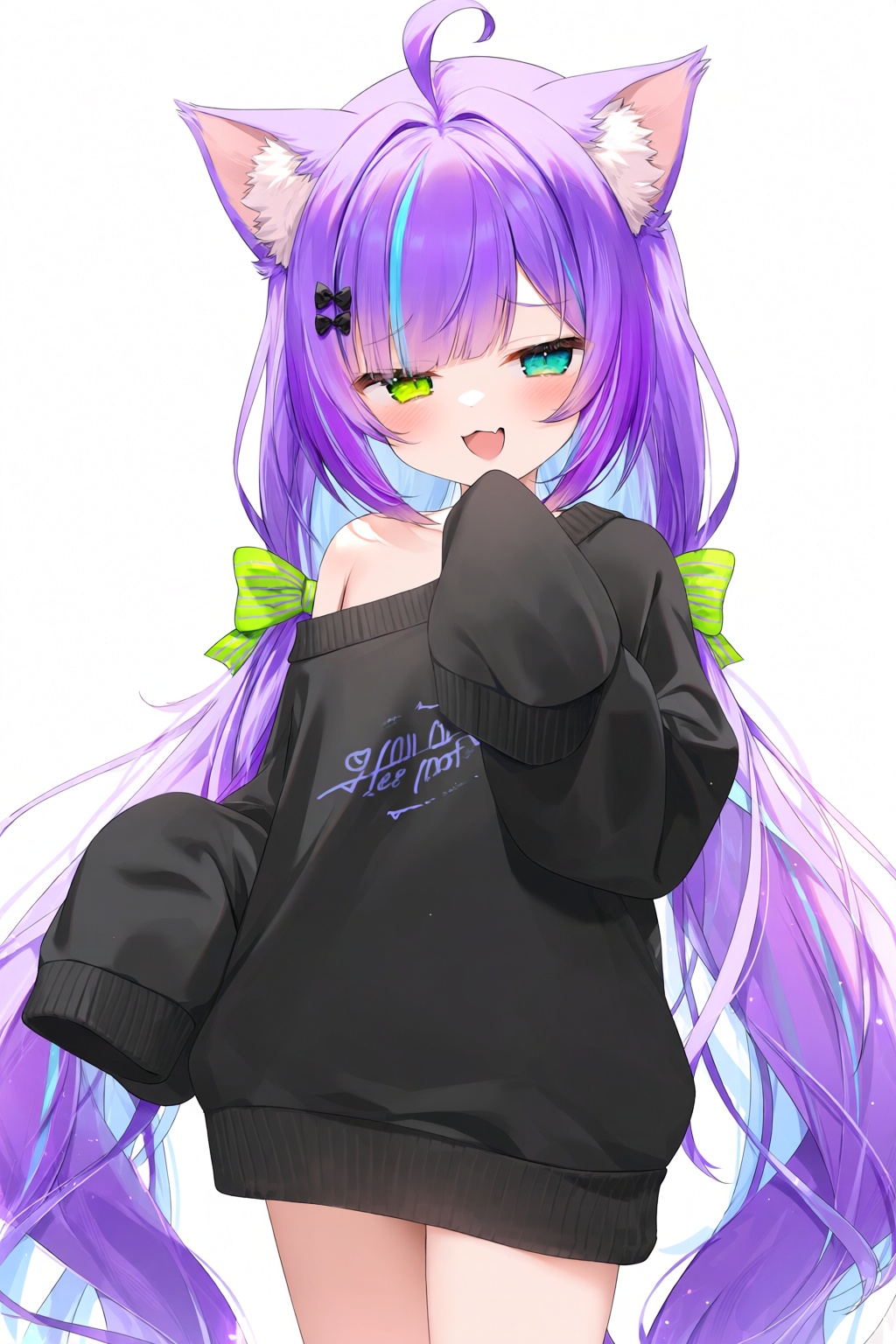 1girl,  :d,  animal ears by 青秋 on Tensor.Art