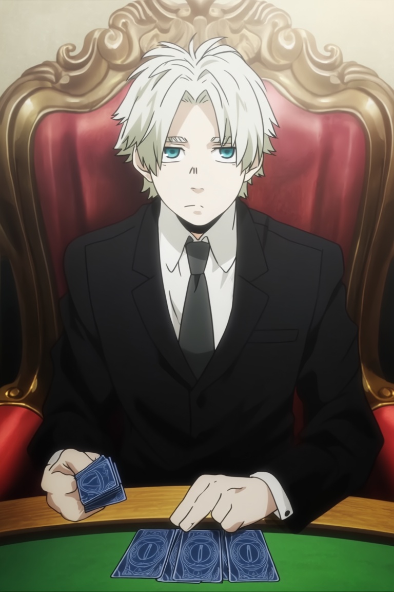young worick arcangelo (gangsta),  1boy,  white hair on Tensor.Art