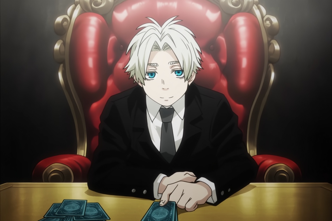 young worick arcangelo (gangsta),  1boy,  white hair on Tensor.Art