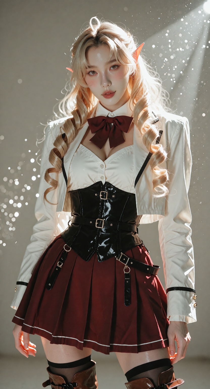 photorealistic high-fashion commercial photograph,  shot on 85mm lens,  eye-level three-quarter view on Tensor.Art