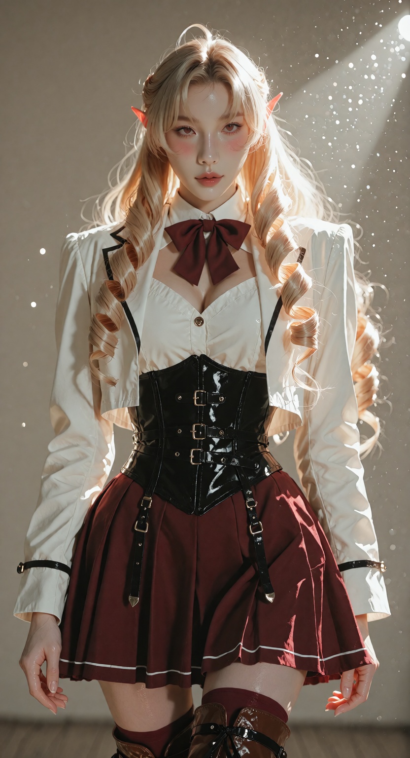 photorealistic high-fashion commercial photograph,  shot on 85mm lens,  eye-level on Tensor.Art