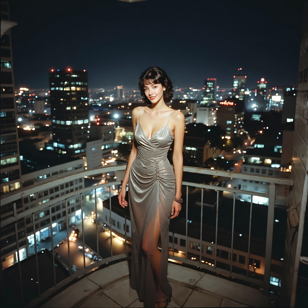 Ultra realistic photography,  22 year old woman,  luxurious 1980s evening fashion on Tensor.Art