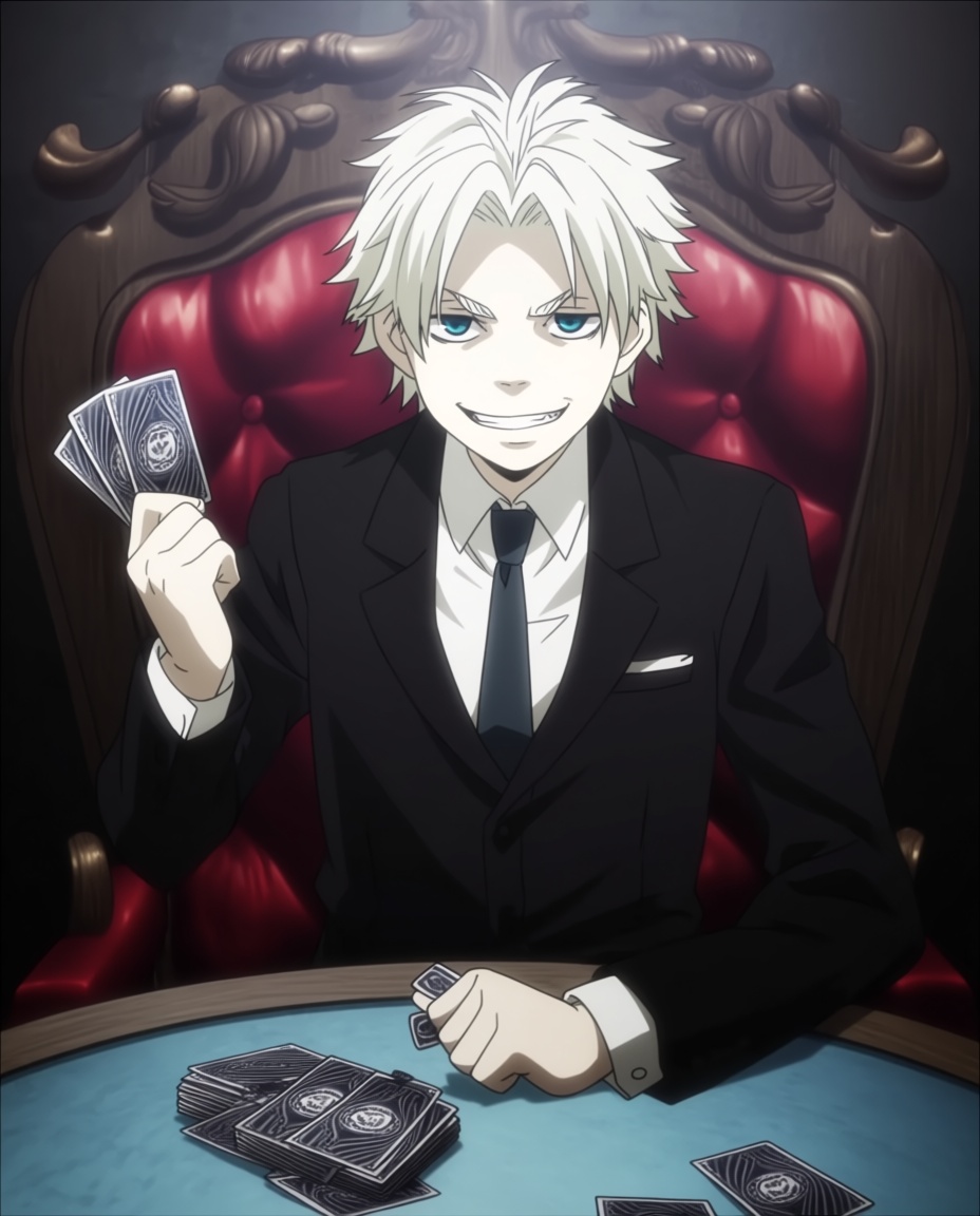 young worick arcangelo (gangsta),  1boy,  white hair on Tensor.Art