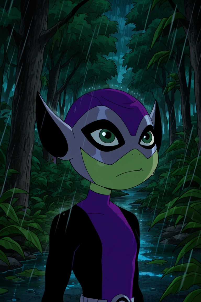 beastboy,  green eyes,  green skin on Tensor.Art