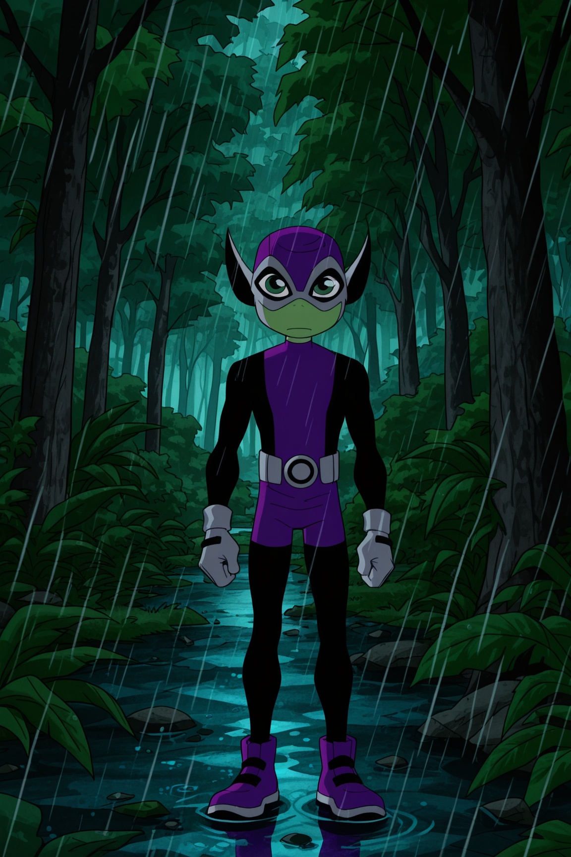 beastboy,  green eyes,  green skin on Tensor.Art