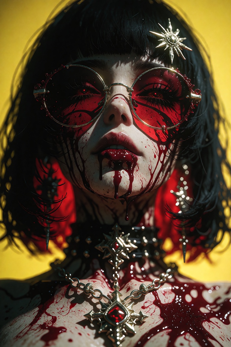 ILXLpos,  blood Hazard Aesthetic,  1girl on Tensor.Art