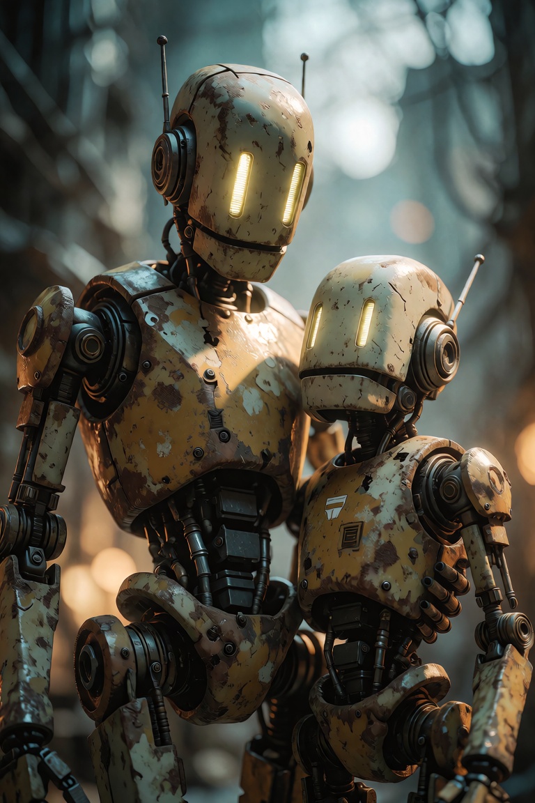 2 Old Robot Friends on Tensor.Art