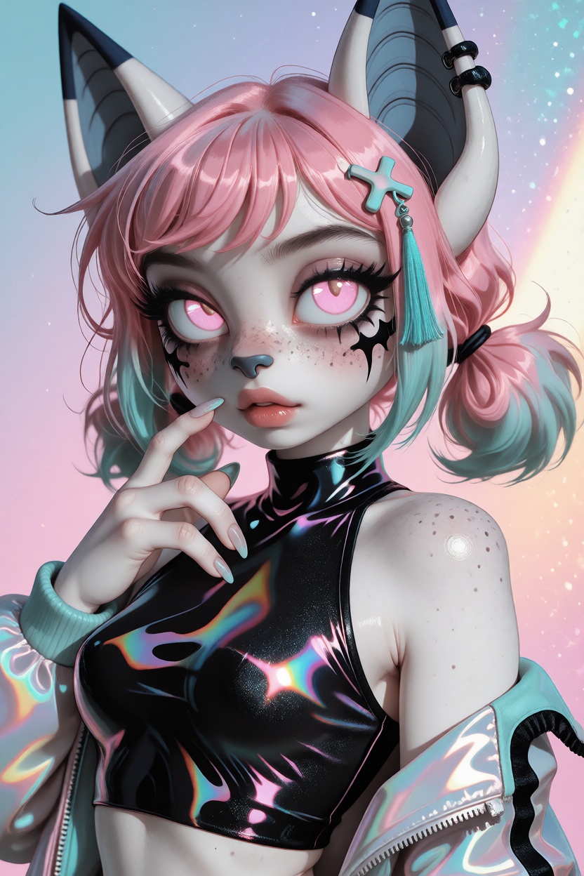 @Clementine,  anthro bat girl,  bat-winged-arms on Tensor.Art