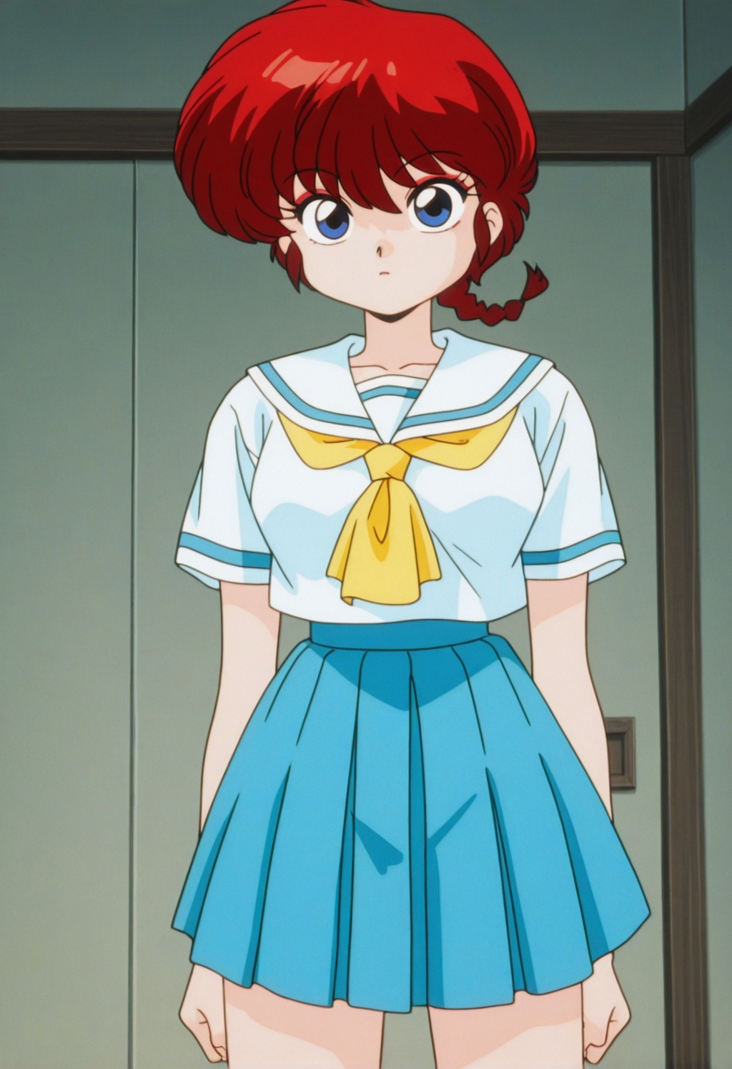 rankosaotome,  1girl,  red hair on Tensor.Art