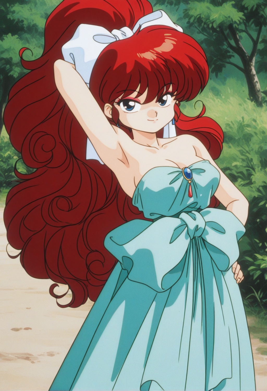 rankosaotome,  1girl,  red hair on Tensor.Art